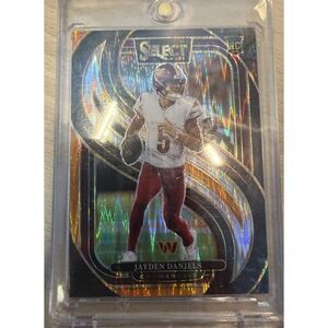 2024 Panini Select Jayden Daniels Premier Level #112 Shock Prizm RC Commanders